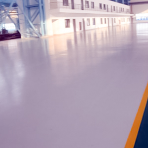 Epoxy resin anti-static floor material construction