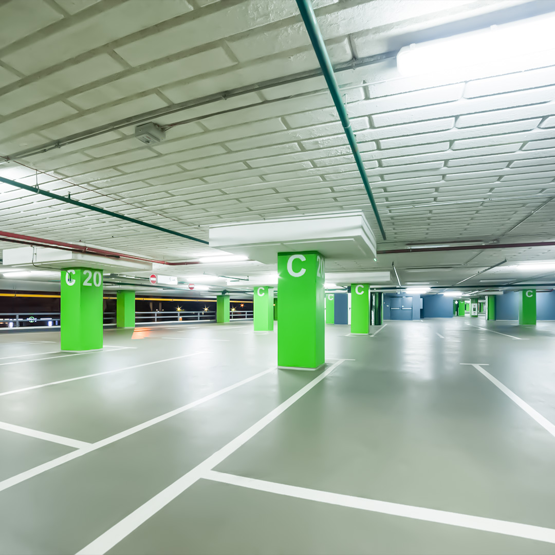 Parking lot engineering construction